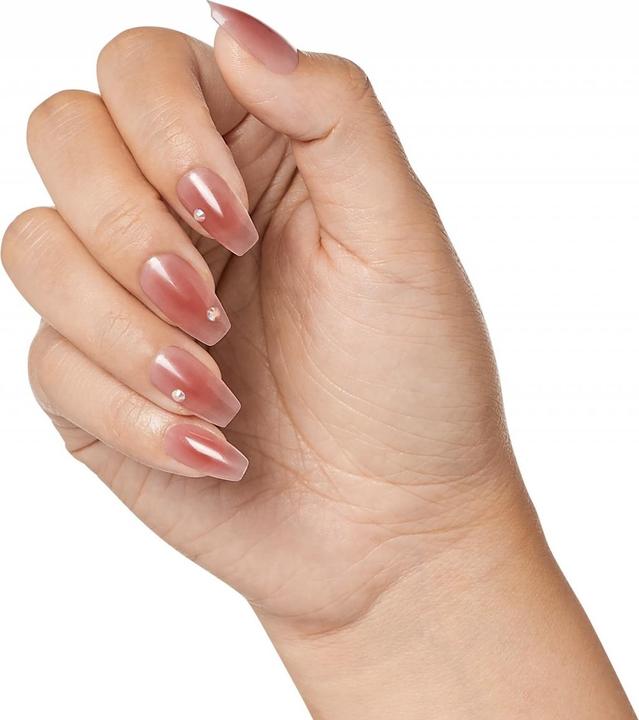 Actual product image KISS Nails - Ks Bare-but-better Premium Nails - Shine (Artificial nails, Pink)