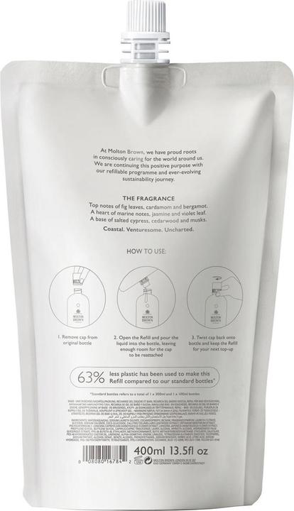 Immagine prodotto Molton Brown Ricarica di gel da bagno e doccia al cipresso costiero e al finocchio marino (400 ml)