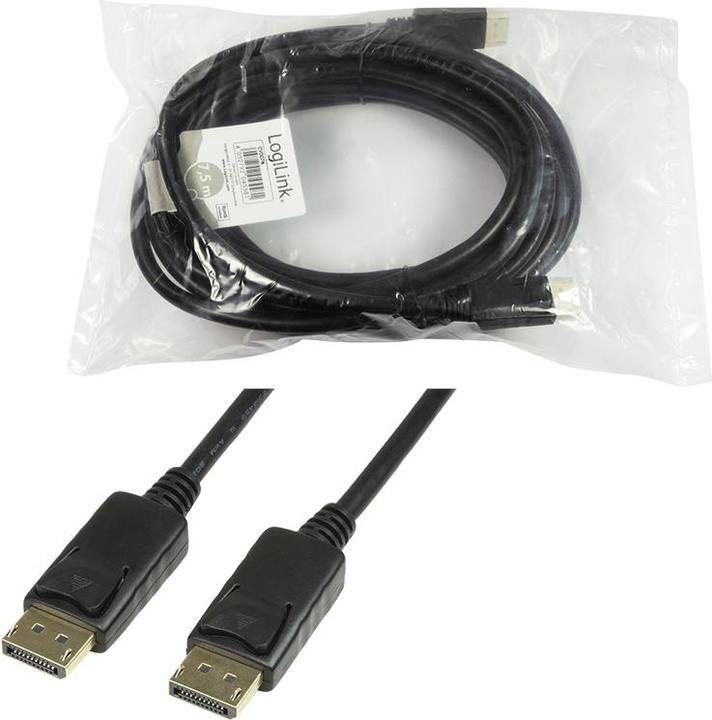 Produktbild LogiLink DisplayPort — DisplayPort (7.50 m, DisplayPort)