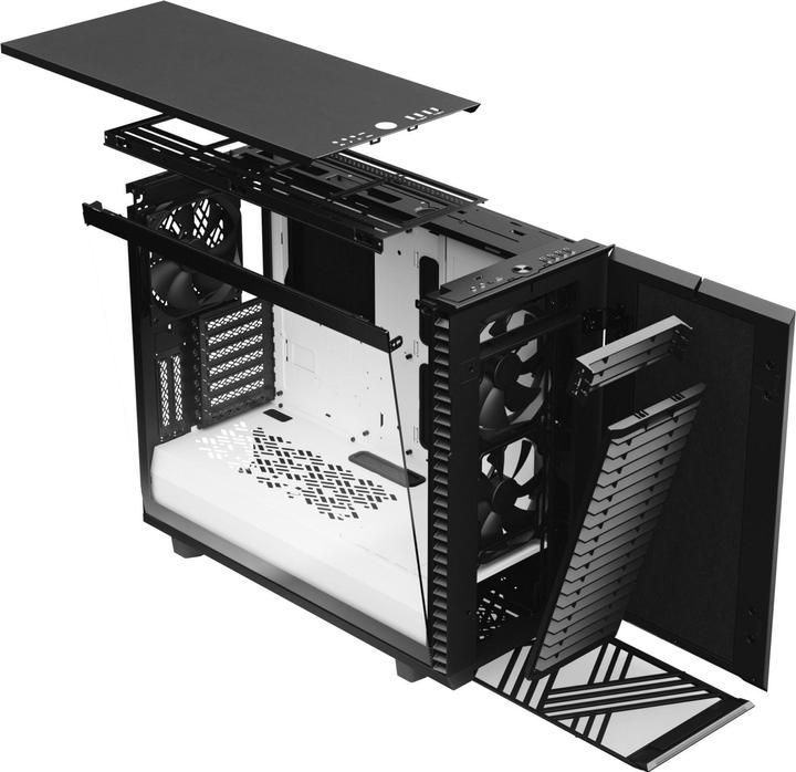 Actual product image Fractal Define 7 Black and White TG (ATX, mATX, Mini-ITX, E-ATX)