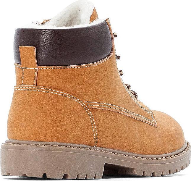 Actual product image La Redoute Collections Lined boots with lacing and zip fastening (34)