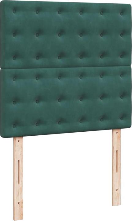 Immagine prodotto VidaXL Letto a molle Letto imbottito con materasso verde scuro 140x200cm in velluto (140 x 200 cm, 140 x 200 cm)