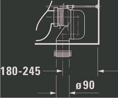 Produktbild Duravit Stand-WC-Kombination STARCK 1 tief, 415x640mm, Abgang Vario weiss