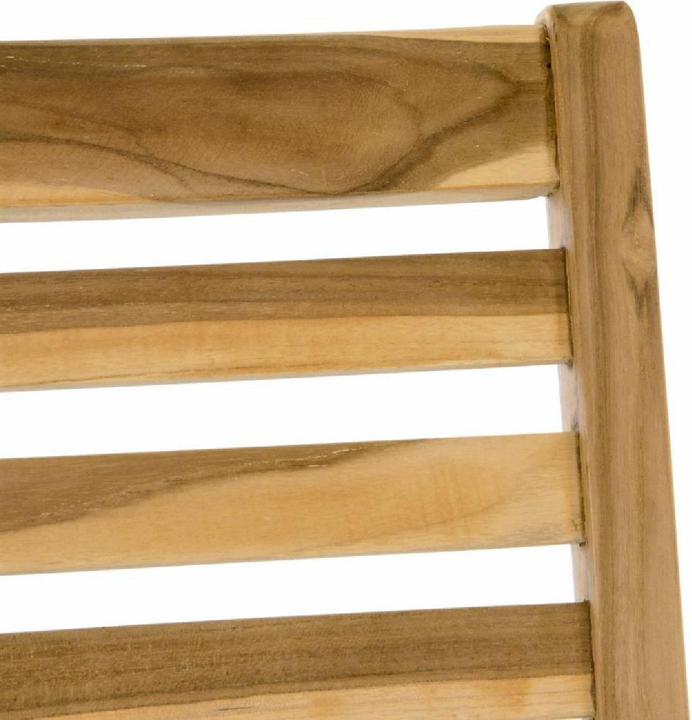 Actual product image VCM Gartenstuhl Hochlehner Klappstuhl verstellbar Teak Holz unbehandelt