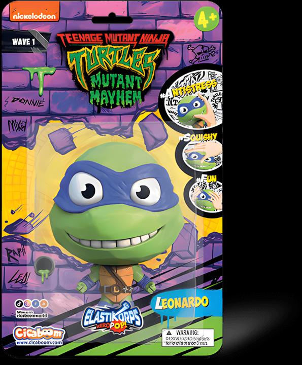 Produktbild Elastikorps HeroPop Teenage Mutant Ninja Turtles - Leonardo (10 cm) - Verformbare Figur
