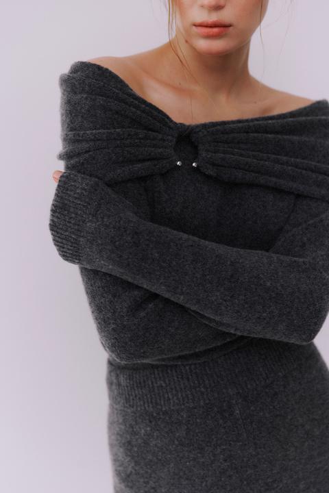 Image du produit Vila Pull en maille sans épaules (L)