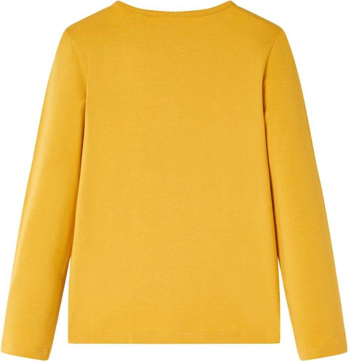 Actual product image VidaXL Children's long-sleeved shirt dark ochre 104,Material: 95 (104)