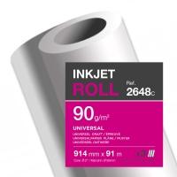 Clairefontaine Inkjet plotter roll, (W)914 mm x (L)91 m (90 g/m², 9100 cm, 91.40 cm)