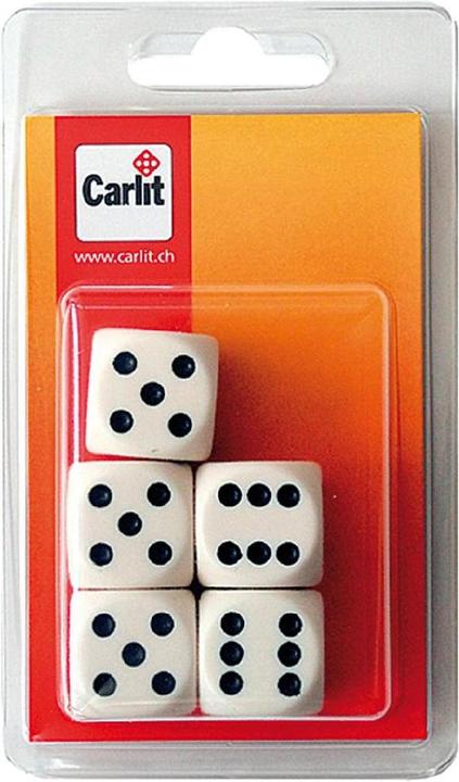 Carlit 5 Würfel 22mm weiss