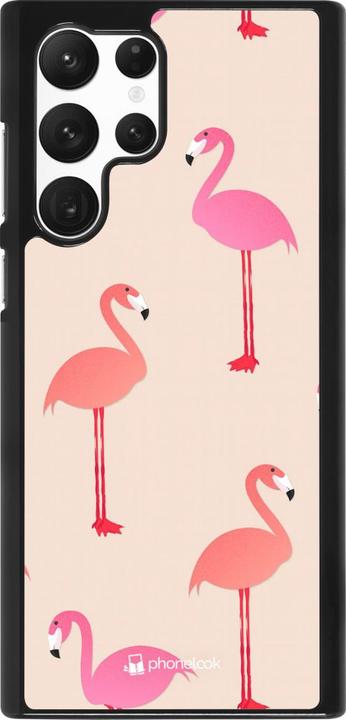 Produktbild PhoneLook Hülle Pink Flamingos Pattern (Samsung Galaxy S22 Ultra)