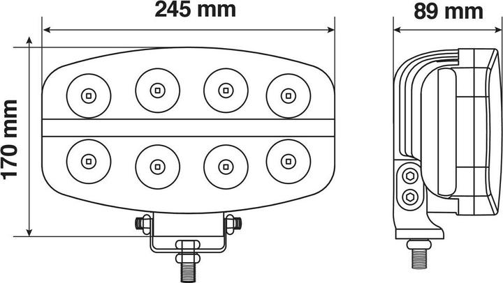 Actual product image Lampa Nova LED spotlight with position light - 10/30 V