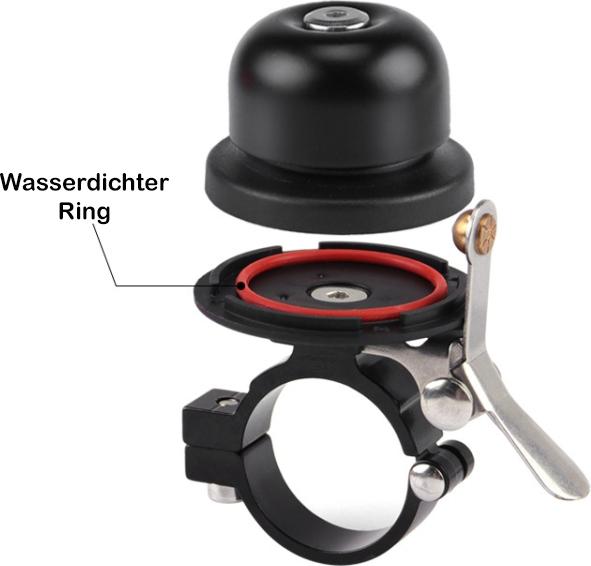 Immagine prodotto Ueli Express Campanello per bicicletta con scomparto Apple AirTag integrato