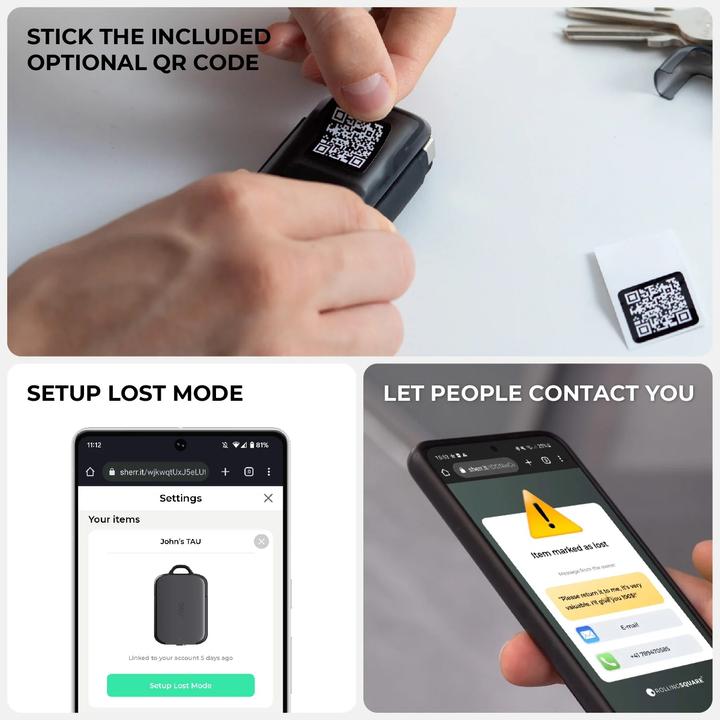 Actual product image Rolling Square TAU 2 keyring powerbank (2000 mAh)