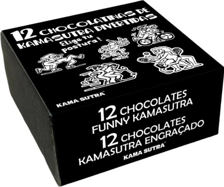 Actual product image Diablo Picante Box Of 12 Chocolates With Kamasutra Postures (Dice games)
