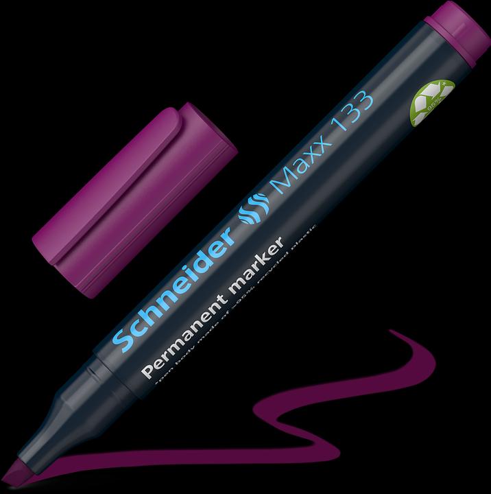 Image du produit Schneider Marqueur permanent Maxx 133, 1+4 mm, violet (Violet, 4 mm, 1 x)