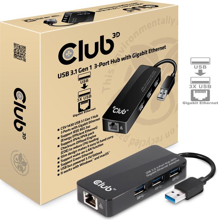 Immagine prodotto Club 3D Csv-1430 (USB-A, 4 Porti)