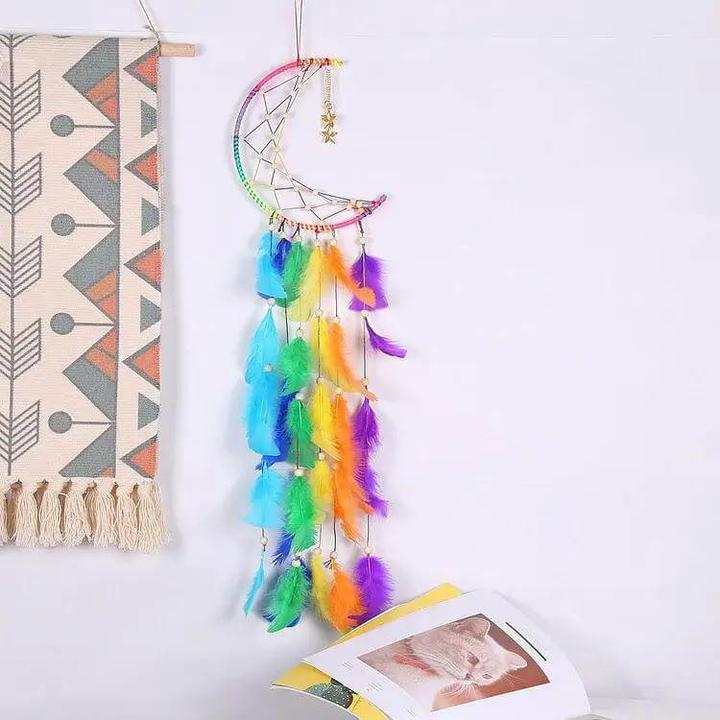 Produktbild Cover-Discount Traumfänger Dream Catcher Regenbogen Mond (40 x 16 cm)