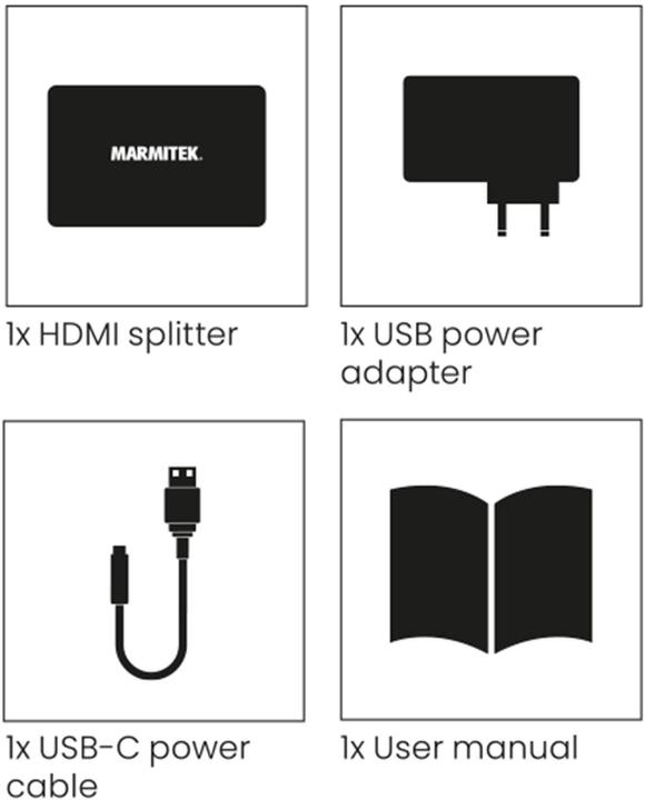 Actual product image Marmitek Distributeur HDMI Split 712