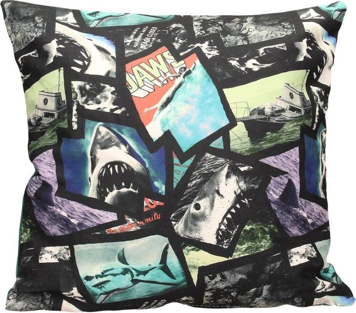 Actual product image SD Toys Jaws cushion poster collage 45 cm (45 x 45 cm)