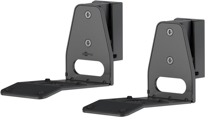 Goobay Lautsprecher-Wandhalterung Modern Era 3 Flex, schwarz (Set, Wandmontage, Schwenkbar, Neigbar)