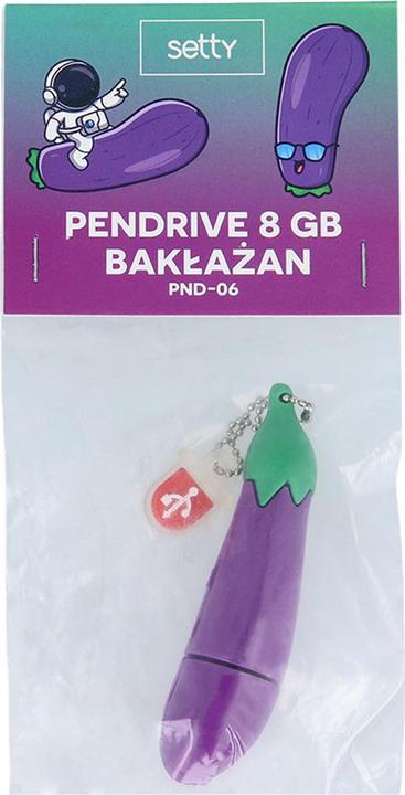 Actual product image Setty Pendrive 8GB Eggplant PND-06 (8 GB)