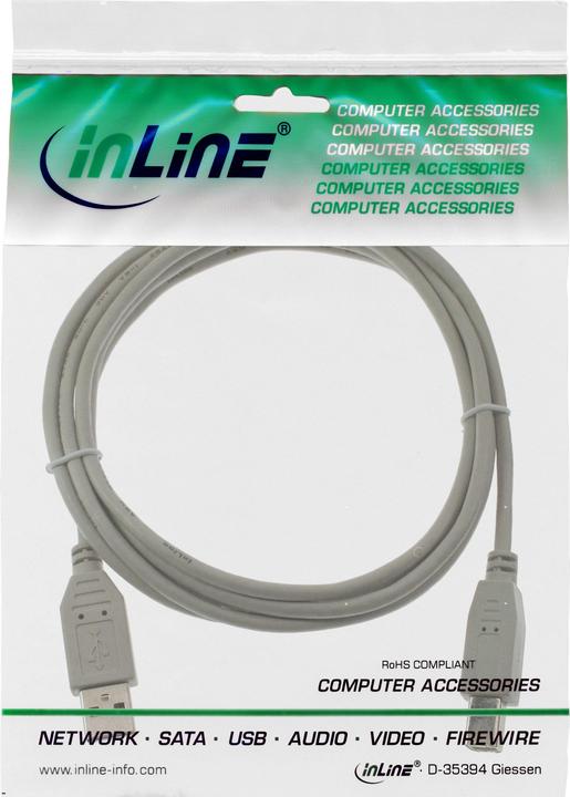 Actual product image InLine USB 2.0 cable (10 m, USB 2.0)