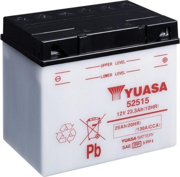 Yuasa 52515 Motorcycle battery (DIN 52515) Yumicron (12 V, 25 Ah, 130 A)