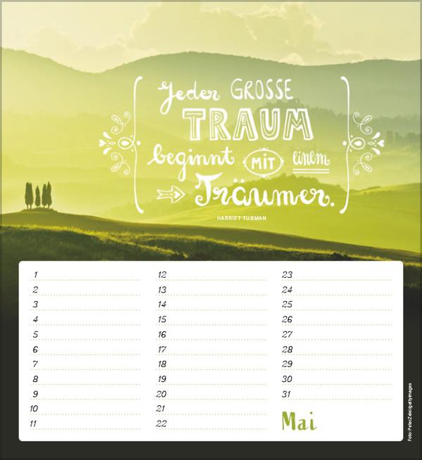 Produktbild Geburtstagskalender Im herzen barfuss (Harter Einband, Deutsch)
