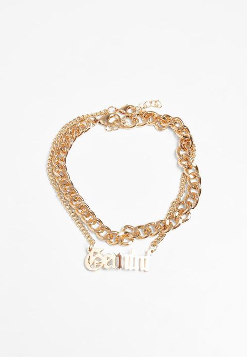 Actual product image Urban Classics Zodiac Golden Anklet - 17154 (80% Iron, 20% stainless steel)
