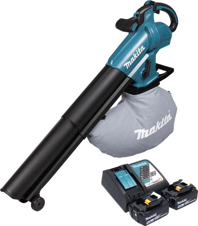 Image du produit Makita DUB 187 RT2 Akku LaubblÃ¤ser und Laubsauger 18 V Brushless + 2x Akku 5,0 Ah + LadegerÃ¤t (Fonctionnement sur batterie, Aspirateurs à feuilles)