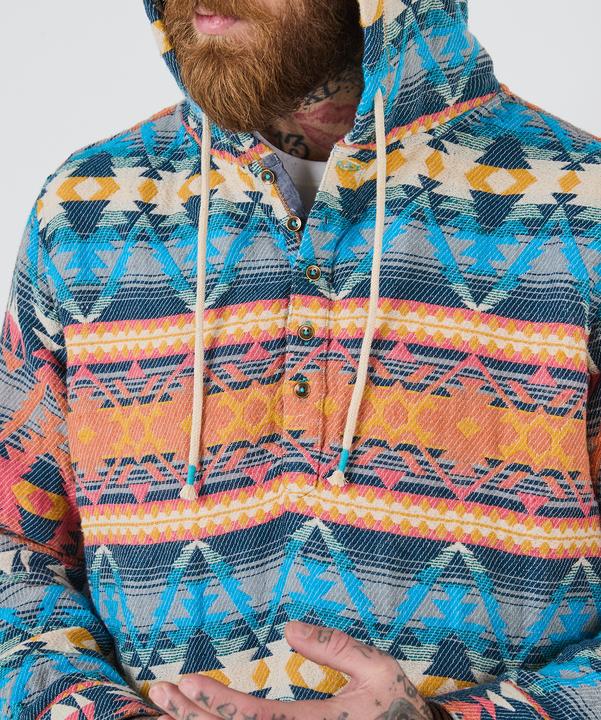 Produktbild Joe Browns Bright Aztec Button Detail Hoodie (S)