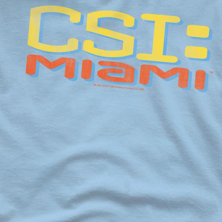 Actual product image CSI: Miami Mens Distressed Logo T-Shirt (3XL)