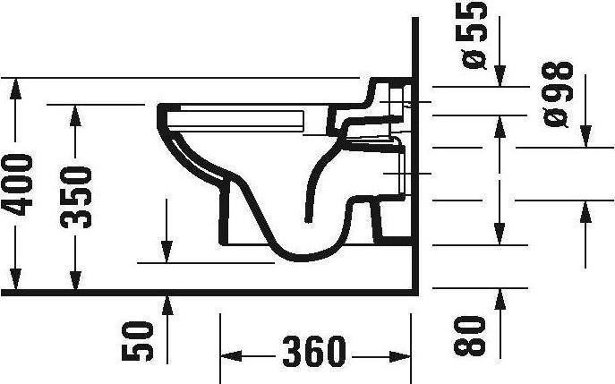 Immagine prodotto Duravit WC sospeso DURASTYLE BASIC RIMLESS ti. f bambini 325x480mm HygieneGlaze bianco