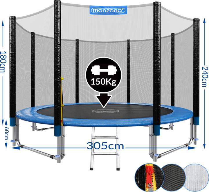 Actual product image Monzana Trampoline (305 cm)