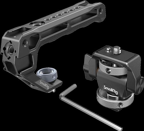 Actual product image SmallRig Top Handle with Monitor Support Kit (Compatible with Cold Shoe) 5322 (Monitor screen)