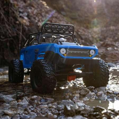 Image du produit Axial SCX10 II Deadbolt Elektro Brushed Crawler 4WD 1:10 RTR bleu (RTR Prêt à fonctionner)