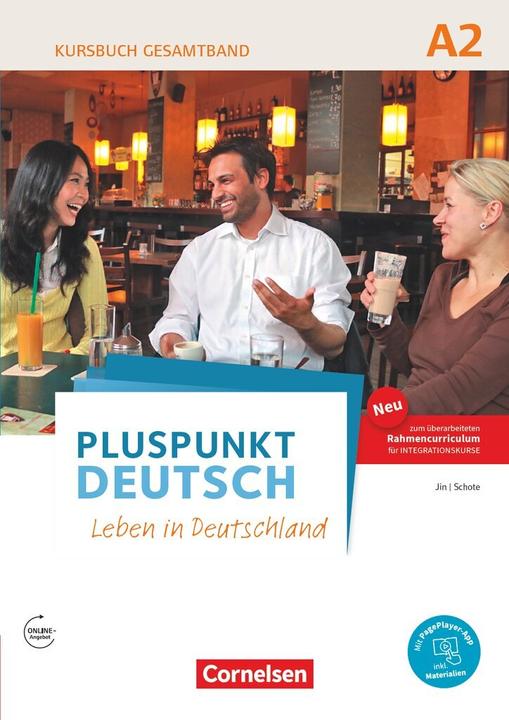 Immagine prodotto Pluspunkt Deutsch - Leben in Deutschland, Allgemeine Ausgabe, A2: Gesamtband, Kursbuch (2. (Tedesco, Jin friterica, Gioacchino baccello, 2017)