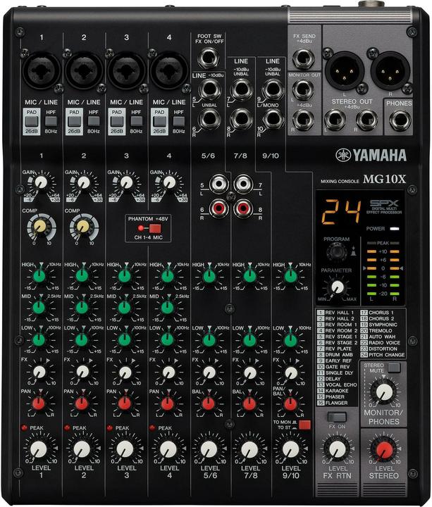 Produktbild Yamaha MG10X (Studio- und Livemixer)