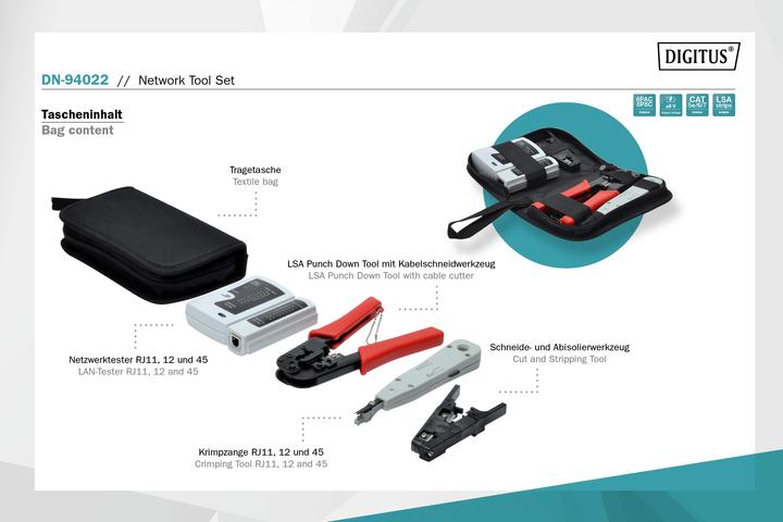 Actual product image Digitus network toolkit (Tool)