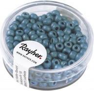 Rayher Metallic-Rocailles, matt, 4mm ø, türkis, 17 g