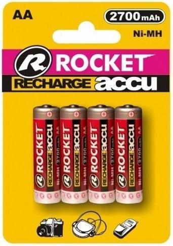 Immagine prodotto Rocket Batteria Accu 2700mAh AA, 4 pezzi. (4 pz., AA, 2700 mAh)