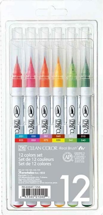Produktbild Zig Clean Color Pensel Pen Saet m. 12