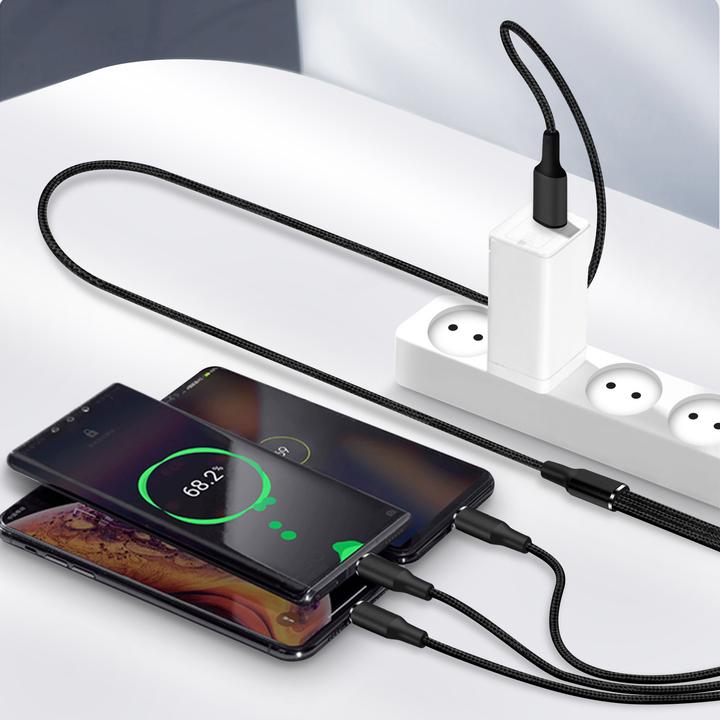 Produktbild Forever USB-A – USB-C, Lightning, USB Micro B (1.20 m, USB 3.2 Gen 2)