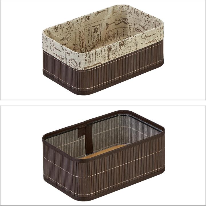 Immagine prodotto Relaxdays 3x Ceste-portaoggetti (3 x, 30 x 20 x 12 cm)