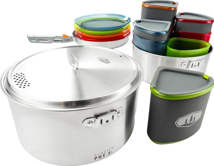 GSI Glacier Stainless Camper Cooking Set