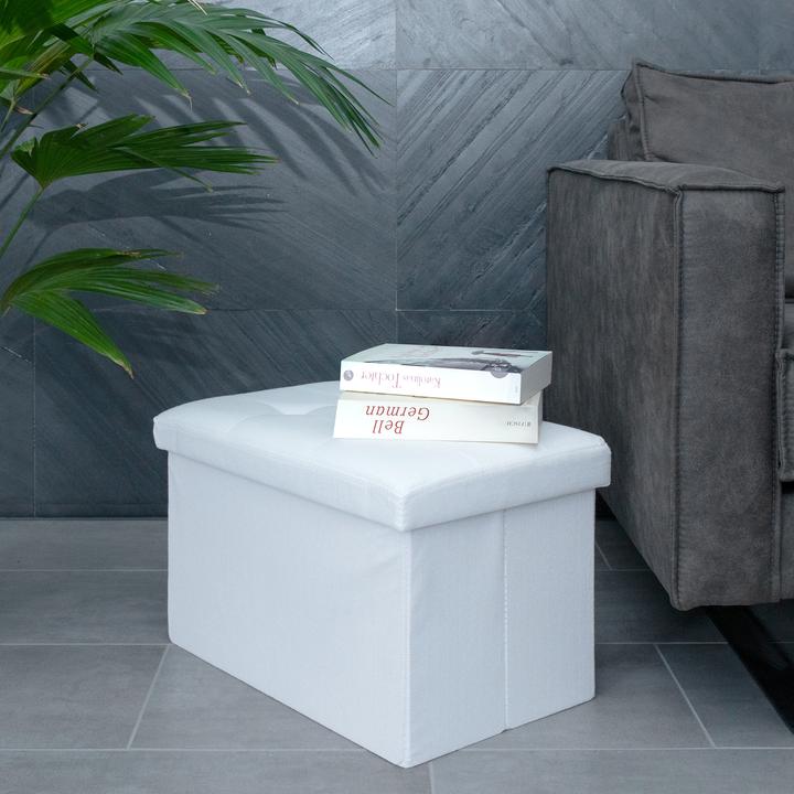 Actual product image Intirilife Bench 49x30x30 cm SNOW WHITE (30.49 cm)