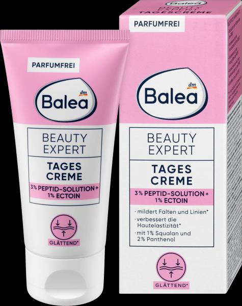 dm Balea Crème de jour Beauty Expert avec 3% de solution peptidique & 1% d'ectoïne (50 ml, Crème de jour)