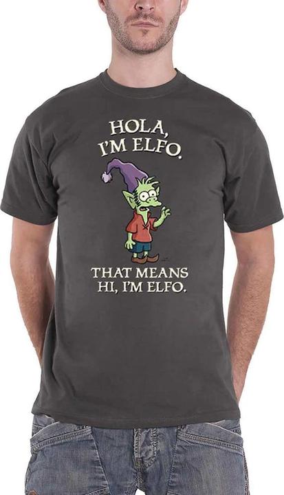 Disenchantment Unisex Adult Hola I'm Elfo Cotton T-Shirt (L)