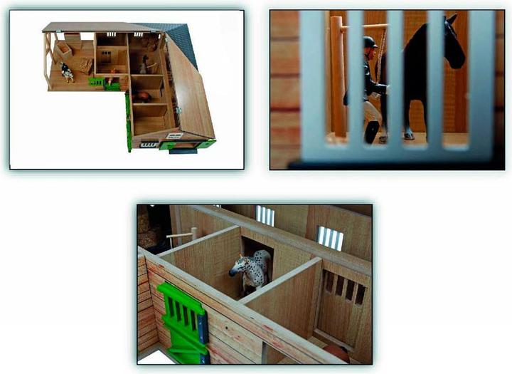 Produktbild NoName Horse Eckstall mit 3 Boxen und Abstellraum 1:25