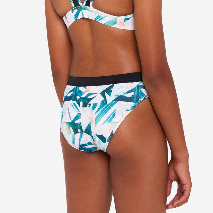 Image du produit Olaian Bas de maillot de bain fleuri surf Fille - 900 Buddy rose nero (12, 13, 14)